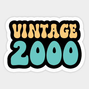 birthday vintage 2000 Sticker